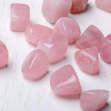 rose quartz crystal tumble -Wholesale Crystals