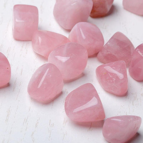 rose quartz crystal tumble -Wholesale Crystals
