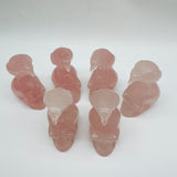 Rose Quartz Eagle Bird Skull Carving Wholesale -Wholesale Crystals