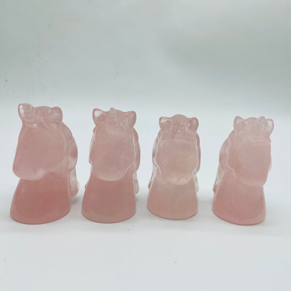 Rose Quartz Unicorn Carving Wholesale -Wholesale Crystals