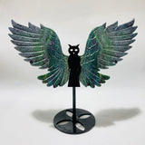 Ruby In Kyanite Symmetry Wing Carving With Stand -Wholesale Crystals