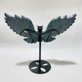 Ruby In Kyanite Symmetry Wing Carving With Stand -Wholesale Crystals