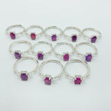 Ruby Ring Cut Faceted Stone Wholesale -Wholesale Crystals