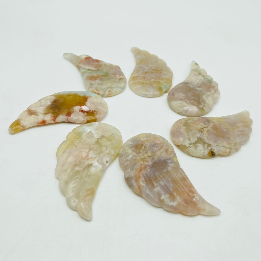 Sakura Agate Angel Wing Carving Wholesale -Wholesale Crystals