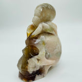 Sakura Flower Agate Beetle Skull Carving -Wholesale Crystals