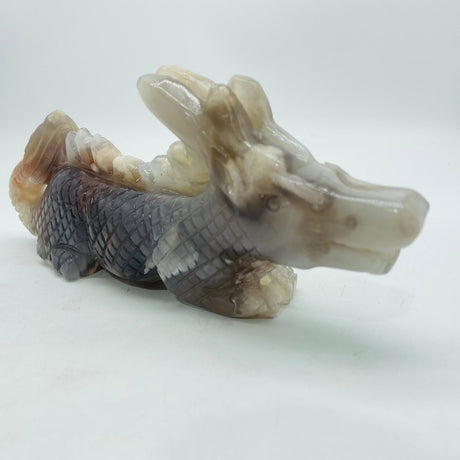 Sakura Flower Agate Dragon Carving -Wholesale Crystals