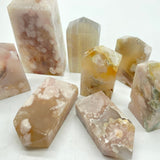 Sakura Flower Agate Four-Sided Tower Point Wholesale -Wholesale Crystals