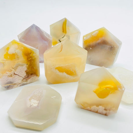 Sakura Flower Agate Geode Druzy Points Tower Wholesale -Wholesale Crystals