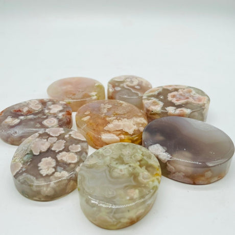 Sakura Flower Agate Oval Plate Wholesale -Wholesale Crystals