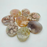 Sakura Flower Agate Oval Plate Wholesale -Wholesale Crystals