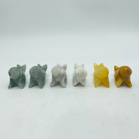 Sea Lion Carving Wholesale Yellow Agate & White Agate Labradorite -Wholesale Crystals