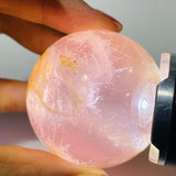 Six Star Line Rose Quartz Rabbit Hair Rutile Sphere -Wholesale Crystals