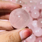 Six Star Line Rose Quartz Spheres Wholesale -Wholesale Crystals