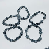 Snowflake Obsidian Heart Bracelet Wholesale -Wholesale Crystals