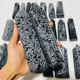 22 Pieces Large Snowflake Obsidian Tower Points -Wholesale Crystals