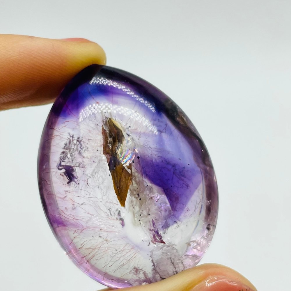 Super7 Amethyst Enhydro Crystal Teardrop Shape DIY Pendant -Wholesale Crystals