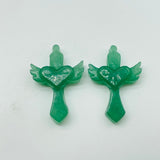 Sword With Wings Heart Shaped Stone Carving Wholesale Aventurine Lepidolite -Wholesale Crystals