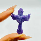 Sword With Wings Heart Shaped Stone Carving Wholesale Aventurine Lepidolite -Wholesale Crystals