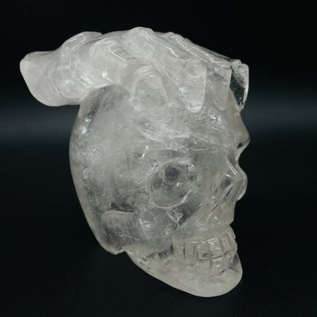 Unique Clear Quartz Skull With Hand Carving -Wholesale Crystals