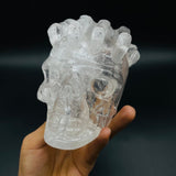 Unique Clear Quartz Skull With Hand Carving -Wholesale Crystals