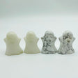 White Jasper & Howlite Ghost Halloween Carving Wholesale -Wholesale Crystals