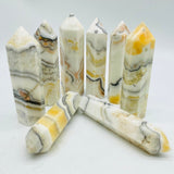 White & Yellow Calcite Tower Point Wholesale -Wholesale Crystals