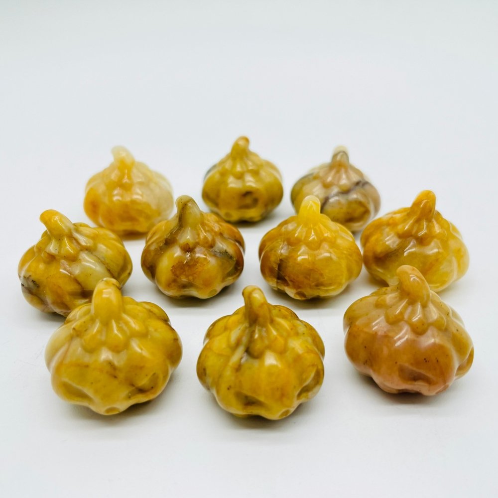 Yellow Jasper Halloween Pumpkin Carving Wholesale -Wholesale Crystals