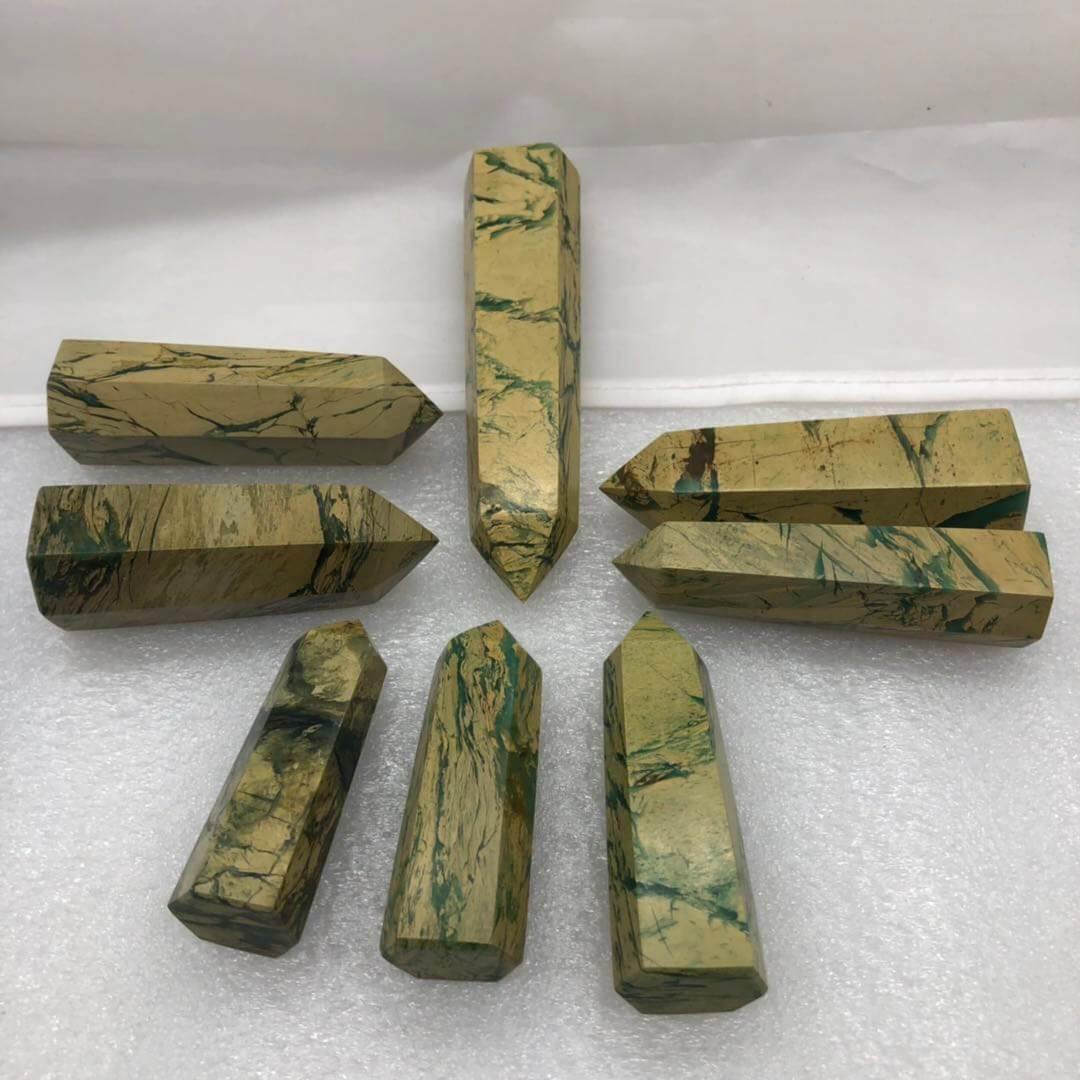 Yellow Mountain Point Crystal Tower 2-3.6in -Wholesale Crystals