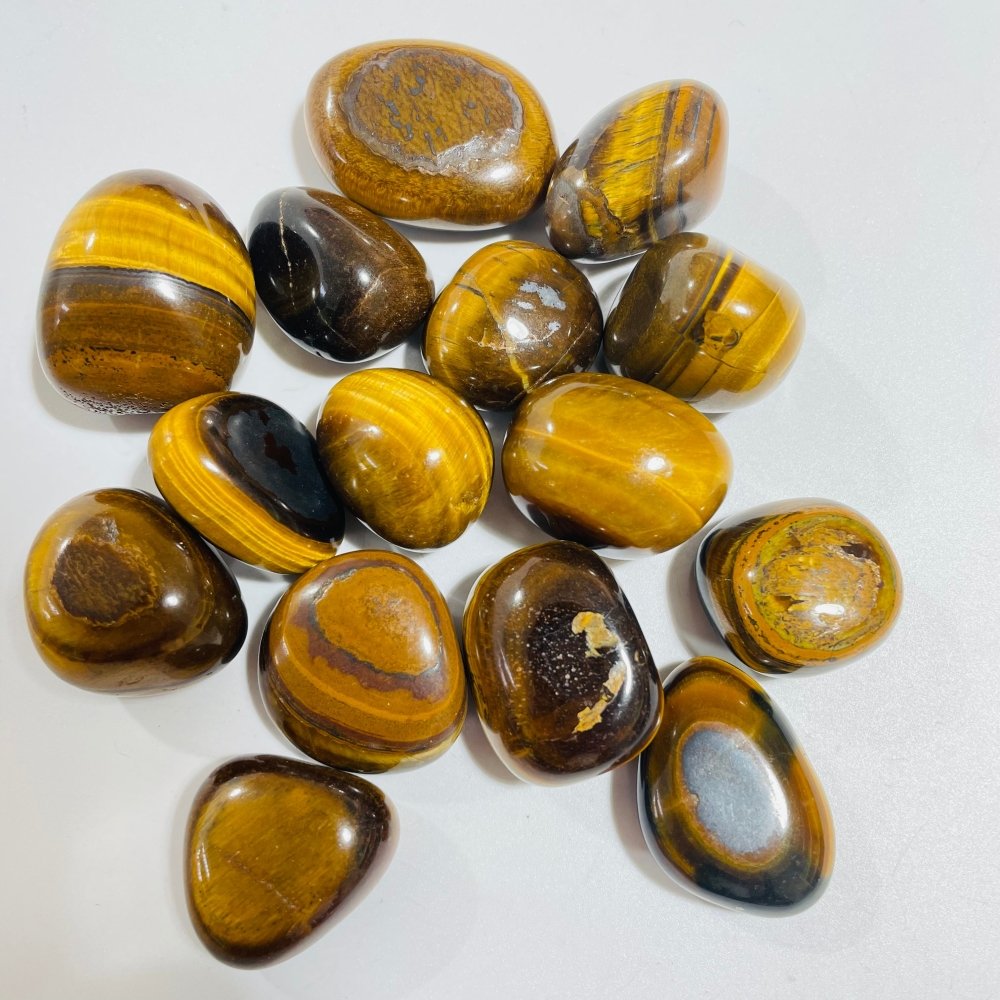 Yellow Tiger Eye Tumbled Wholesale -Wholesale Crystals
